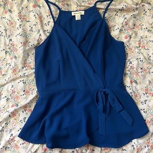 Monteau Blue Blouse
